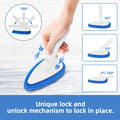 Qaestfy Shower Scrubber Cleaning Brush Combo Bath Tub Tile Cleaner Scrubber Brush with 51'' Adjustable Long Handle Scrub Brush for Bathroom Shower