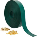 Juvale Fence Privacy Screen Slats - 1.8 in x 246 ft, Dark Green PVC - Privacy Fence Plastic Strips & Vinyl Green Tape with Brass Fasteners -