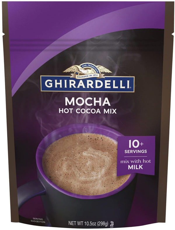 Ghirardelli Double Hot Chocolate Mocha, 10.5 Ounce Chocolate,Ghirardelli 10.5 Ounce (Pack of 2)
