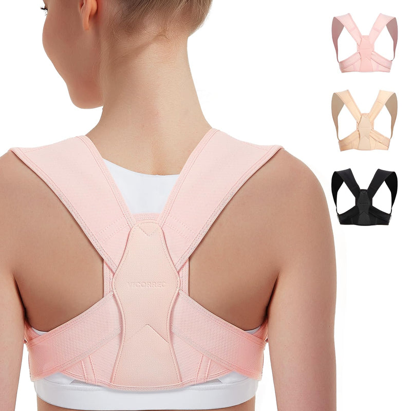 Posture Corrector for Women and Men, Adjustable Upper Back Brace for Clavicle Support and Providing Pain Relief from Neck, Shoulder, and Upper