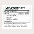 THORNE Vitamin K (Formerly 3-K Complete) - Vitamins K1 and K2 (As MK-4 and MK-7) - Supports Strong Bones* - 60 Capsules