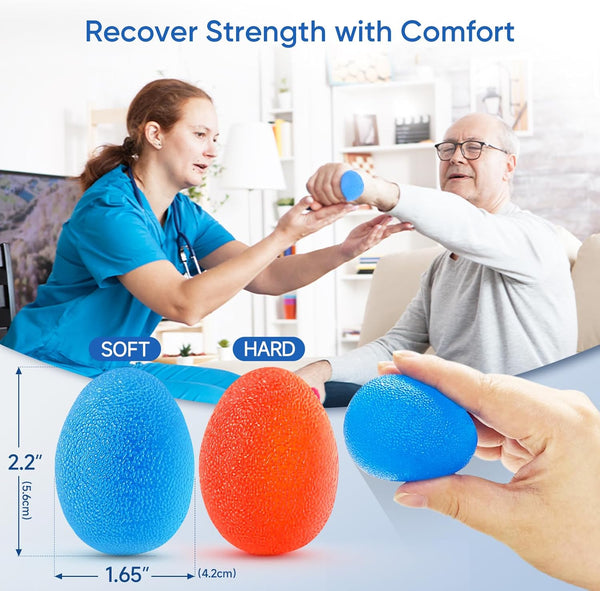 Fitbeast Grip Strength Trainer Kit, 9-Piece Hand Strengthening Devices with 3 Finger Exerciser, 2 Dual-Force Forearm Strengthener, Finger