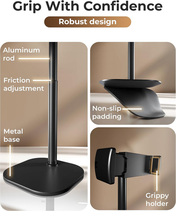 COOPER ChatStand, Adjustable Cell Phone Stand for Desk, Phone Stand for Recording, iPhone Holder for Filming, Small iPhone Tripod, Soporte para