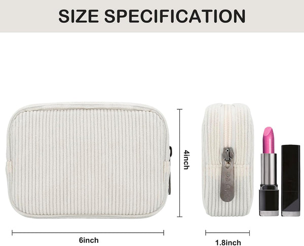E-Tree Cute Small Makeup Bag,Cosmetic Toiletry Make up Little Items Pouch for Purse,Zipper Mini Tech Charger Cable Electronic Organizer