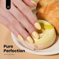 Beetles Pastel Yellow Gel Polish, 15ML Hema Free Light Yellow Gel Nail Polish Butter Time All Season Nails Soak Off UV Colorful Bottle Nail Art