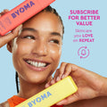 BYOMA so Hydrating Set - Barrier Repair Skincare Set - Creamy Jelly Cleanser, Hydrating Face Serum & Ceramide Face Moisturizer for Dry Skin - anti