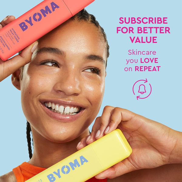 BYOMA so Hydrating Set - Barrier Repair Skincare Set - Creamy Jelly Cleanser, Hydrating Face Serum & Ceramide Face Moisturizer for Dry Skin - anti