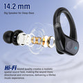 Wireless Earbuds Bluetooth 5.4 Headphones 75H Stereo Deep Bass Sports Over Ear Buds with Earhooks, LED Display Bluetooth Earbuds with 4 ENC Mic,