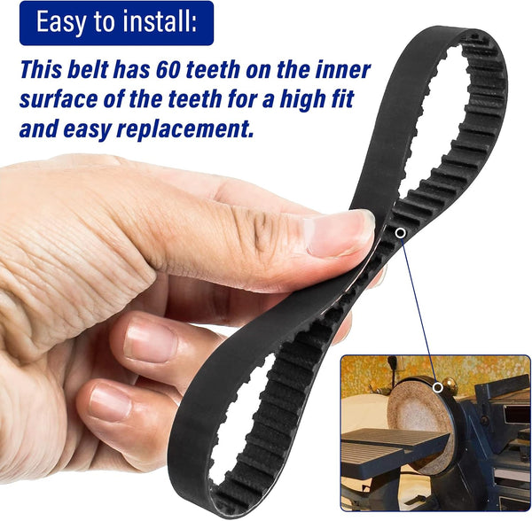 Sander Toothed Drive Belt Compatible With 848530 Porter Cable Fits 351/352 336/337 Variable speed Belt Sanders - 2Pack