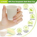Compostable Disposable 3oz Bathroom Cups 100P Mouthwash Eco Friendly Plastic Paper Cups Biodegradable Bath Rinse Medicine Urine, Replace Mini
