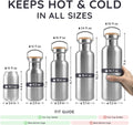 Bambaw Insulated Water Bottle 24Oz | Stainless Steel Water Bottle | Insulated Water Bottles | Travel Water Bottle | Metal Water Bottle | Large