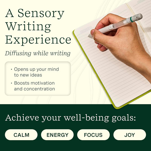 Lifelines Pen Diffuser, in Bloom - 1Mm Black Ballpoint Pen with Scented Essential Oil Blends Ã¢ÂÂ Aromatherapy Diffuser & Sensory Immersion Diffuse