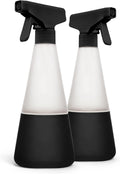 Cleancult Glass Spray Bottles (16Oz, 2 Pack) - Refillable All Purpose Cleaning Spray Bottle - Bpa-Free Plastic Nozzle & Non Slip Silicone Sleeve -