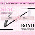 FADLASH DIY Lash Extension Kit Individual Lashes Cluster D Curl Eyelash Extension Kit with Lash Bond and Seal and Lash Applicator Tool for Self