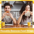Mindsoft 17 x 23 Inch Reusable Beeswax Food Wrap for Bread Sandwich Wrapper Beeswax Paper Organic Bowl Dishes Covers Sustainable Food Cheese Fruit