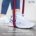 ALTA Resistance Tube Bands for Women - Full Kit Resistance Bands for Working Out with Handles, Ankle Straps, Door Anchor – Home Workout Bands for