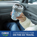 Dixie to Go Medium Paper Coffee Cups with Lids, 12 Oz, 14 Count, Disposable Cups for On-The-Go Hot Beverages