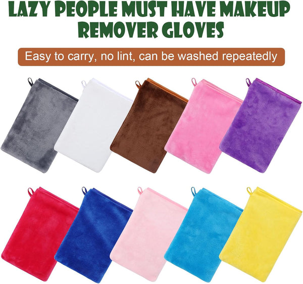 PHOGARY 10 Pack Body & Face Microfiber Washcloths for Baby Younger Kid, Soft Flannel Wash Cloth for Washing Face, Fluffy Easy-Dry Facial Wash