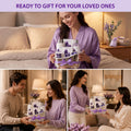 Gift Set for Women Body & Earth Spa Gifts Set Lavender Gift Baskets for Women Bath Sets with Bubble Bath Body Lotion Scented Candle Christmas