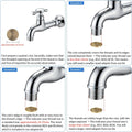 16 pcs Faucet Adapter Kit, CNYMANY Kitchen Aerator Adapter Set Male Female M22 Sink Faucet Adapter Connecting Garden Hose Water Filter Standard