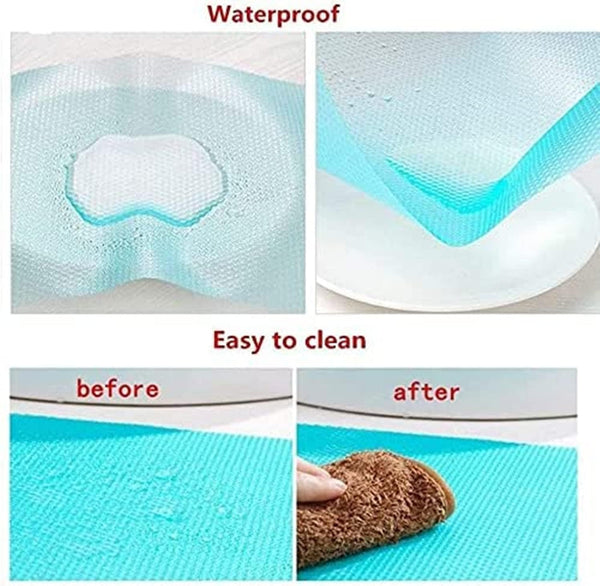 Aiosscd 7 PCS Shelf Mats Refrigerator Liners Washable Refrigerator Pads Fridge Mats Drawer Placemats Home Kitchen Gadgets Accessories Organization