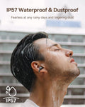 Baseus Bowie MC1 Open Ear Clip-On Earbuds, Adaptive Comfort with Anti-Drop Design, Impactful Sound with Adaptive Bass Boost, Adaptive Noise