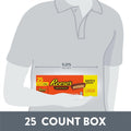 REESE'S Milk Chocolate Snack Size Peanut Butter Cups, Candy Pantry Pack, 13.75 Oz (25 Pieces)