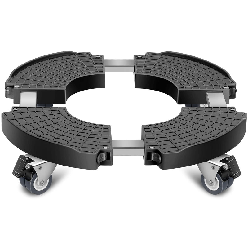 sanyi Plant Caddy with Wheels Heavy Duty, 15-21" Adjustable Plant Stand 1 Black