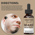 Crafted Beards Beard Growth Oil Serum - 1 fl Oz - Unscented - Helps Grow A Thicker Beard, Improves Beard Health, Fills in Thin and Patchy Spots -