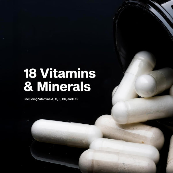 Muscletech Platinum Multivitamins for Men & Women - Multi-Vitamin Supplement for Immune Support - 18 Vitamins & Minerals, Vitamin a C D E B6 B12 -