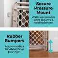 Toddleroo by North States - Supergate Ergo Baby Gate: Plastic Baby Gate for Stairs & Doorways - Adjustable Indoor Safety Gate - Made in USA - 26