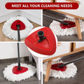 Easywring 1-Tank System,Mop Replacement Heads for O-Ceda Mop Replace Head, Spin Mop Heads Replacements, Microfiber Spin Mop Refills, Easy Cleaning