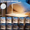 White Crown LED Desk Lamp Dimmable Table Lamp Reading Lamp with USB Charging Port, 5 Lighting Modes, Sensitive Control, 30/60 Minutes Timer