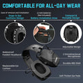 ZOHAN EM054 Electronic Ear Protection for Shooting Range with Sound Amplification Noise Reduction, Ear Muffs for Gun Range