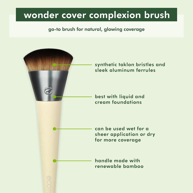 Ecotools Wonder Cover Complexion Brush, Makeup Brush for Flawless Foundation App