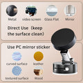 Vacuum Magnetic Phone Holder Updated Suction Cup Phone Mount Foldable Multi-Scenario Application 360° Adjustable Magnetic Phone Holder for