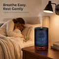 Metal Essential Oil Diffuser 7 Color LED Lights Auto Shut Off Tree