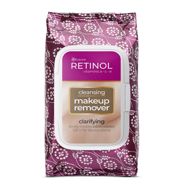 Retinol Anti-Aging Cleansing Towelettes Ã¢ÂÂ All-In-One Cleanser, Toner & Makeup Remover in a Convenient Pre-Moistened Wipe Ã¢ÂÂ On-The-Go