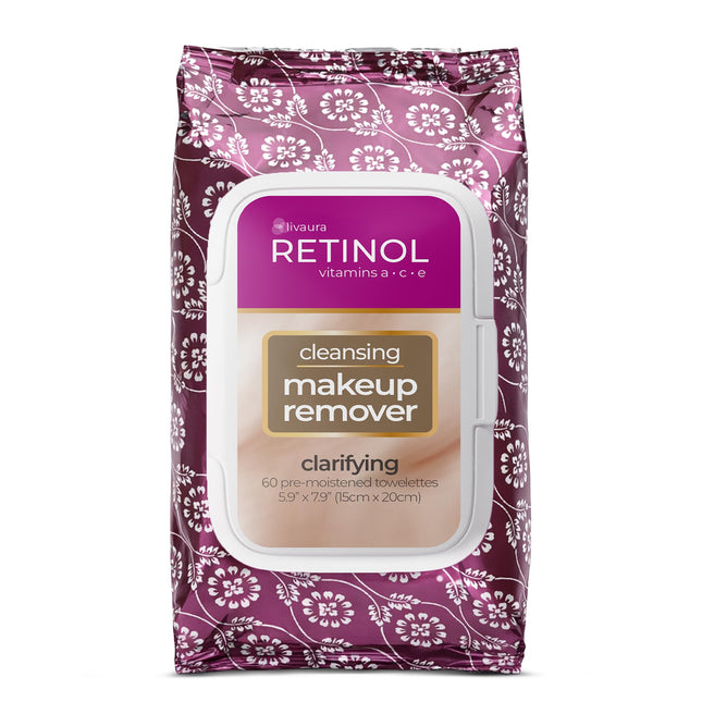 Retinol Anti-Aging Cleansing Towelettes Ã¢ÂÂ All-In-One Cleanser, Toner & Make