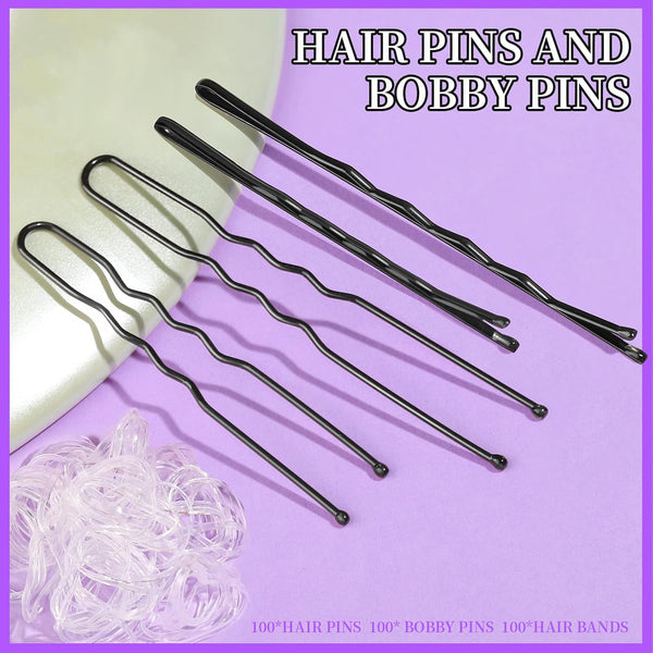 Teenitor 300Pcs Bobby Pins for Women Bobby Pins Black, Hair Pins for Women
