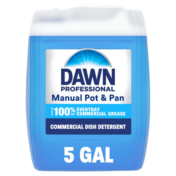 Dawn PRO Manual Pot and Pan Detergent, Dish Soap Liquid for Dishwashing by Hand, Bulk Concentrate for Commercial Use, 5 gal 640 Fl Oz (Pack of 1)