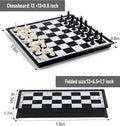 KAILE 13" Magnetic Chess Sets, 3 in 1 Travel Chess Checkers Backgammon Set with Folding Case