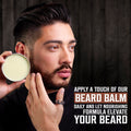 Viking Revolution 4 Beard Balm Variety Pack (1Oz Each) - Sandalwood, Pine & Cedar, Bay Rum, Clary Sage - Styles, Strengthens and Softens Beards