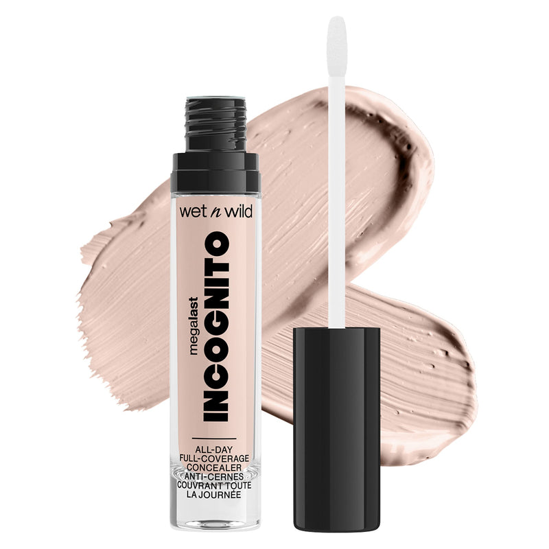 wet n wild Mega Last Incognito All-Day Full Coverage Liquid Matte Concealer, Light Beige, 0.18 Ounce Light Beige 1 Count (Pack of 1)