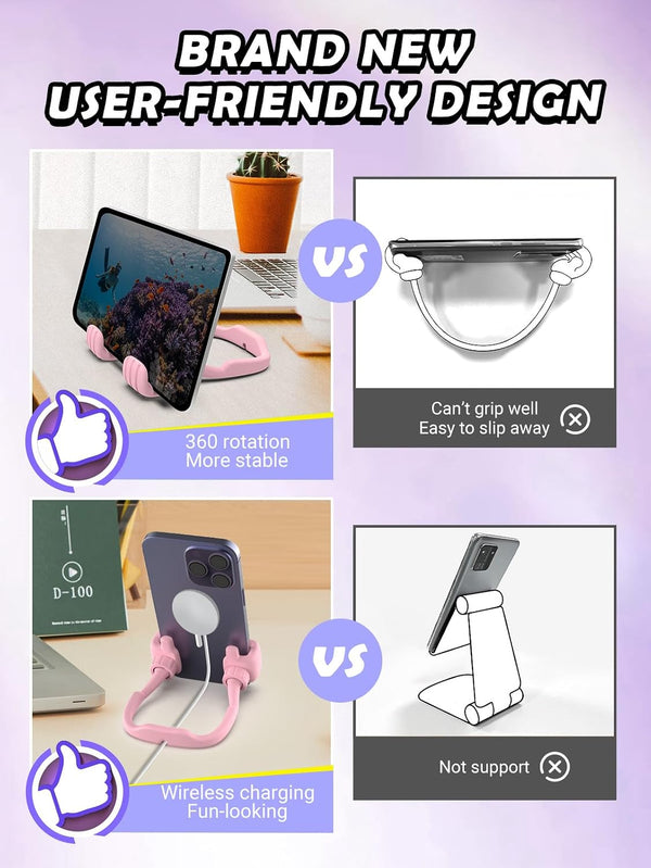 Cell Phone Holder Gifts for Teens Girls Boys Thumbs Up Lazy Phone Stand | Phone stand for desk cool gadgets fun birthday gifts for grandma women