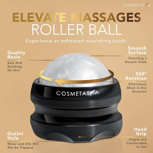 Cosmetasa Massage Oil for Sore Muscles with Roller Ball - Soothes Joints & Muscles with Arnica, Lavender Oil, Peppermint Oil & Chamomile Extract,
