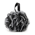Pete & Pedro Loofah Sponge Pouf Bath & Shower Tool | Light Gentle Exfoliator & Skin Scrubber, Helps with Lather & Exfoliating Dermis | Black Mesh
