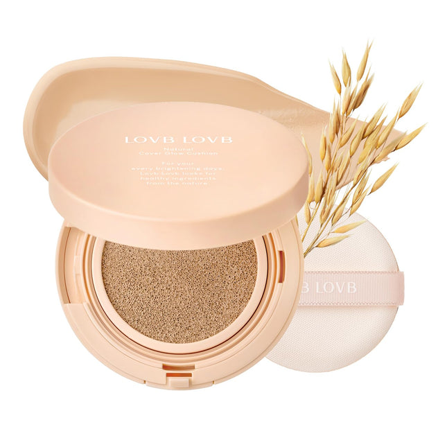 Natural Cover Glow Cushion Foundation | Satin Radiant Finish | Korean Foundation