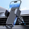 Car Phone Holder Mount, Super Stable Air Vent Cell Phone Car Mount with 2025 Metal Hook Clip, 360Â° Rotation,One Button Release for Iphone,