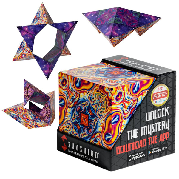 Shashibo DODECA Magnetic Puzzle Cube, Sensory Fidget Toy for Adults & Kids, Stress Relief Fidget Toy for All Ages, Cool Fidget Toys for Desk,